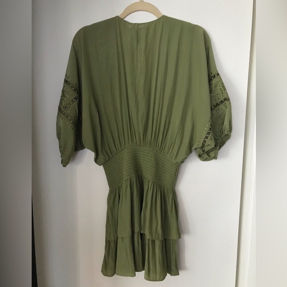NEW Ramy Brook Women Melanie V Neck Embellished Mini Dress SZ XS - Picture 3 of 13